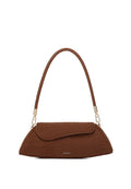 Hattie Flap Shoulder Bag (Brown)