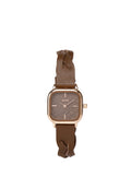 Arya Braided Strap Analogue Watch (Coffee)