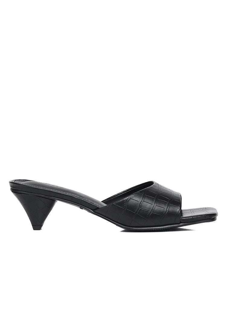 Millie Slip On Heels (Black)