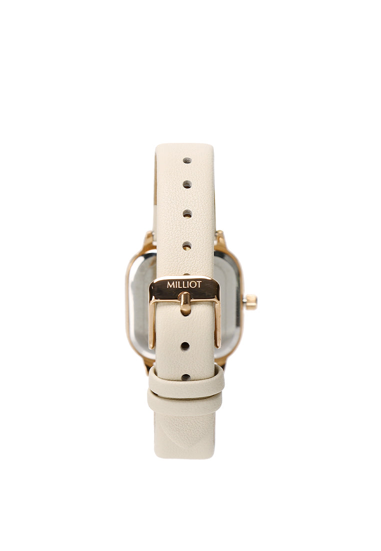 Genuine Leather Watch Strap 14mm - Rose Gold (Khaki)