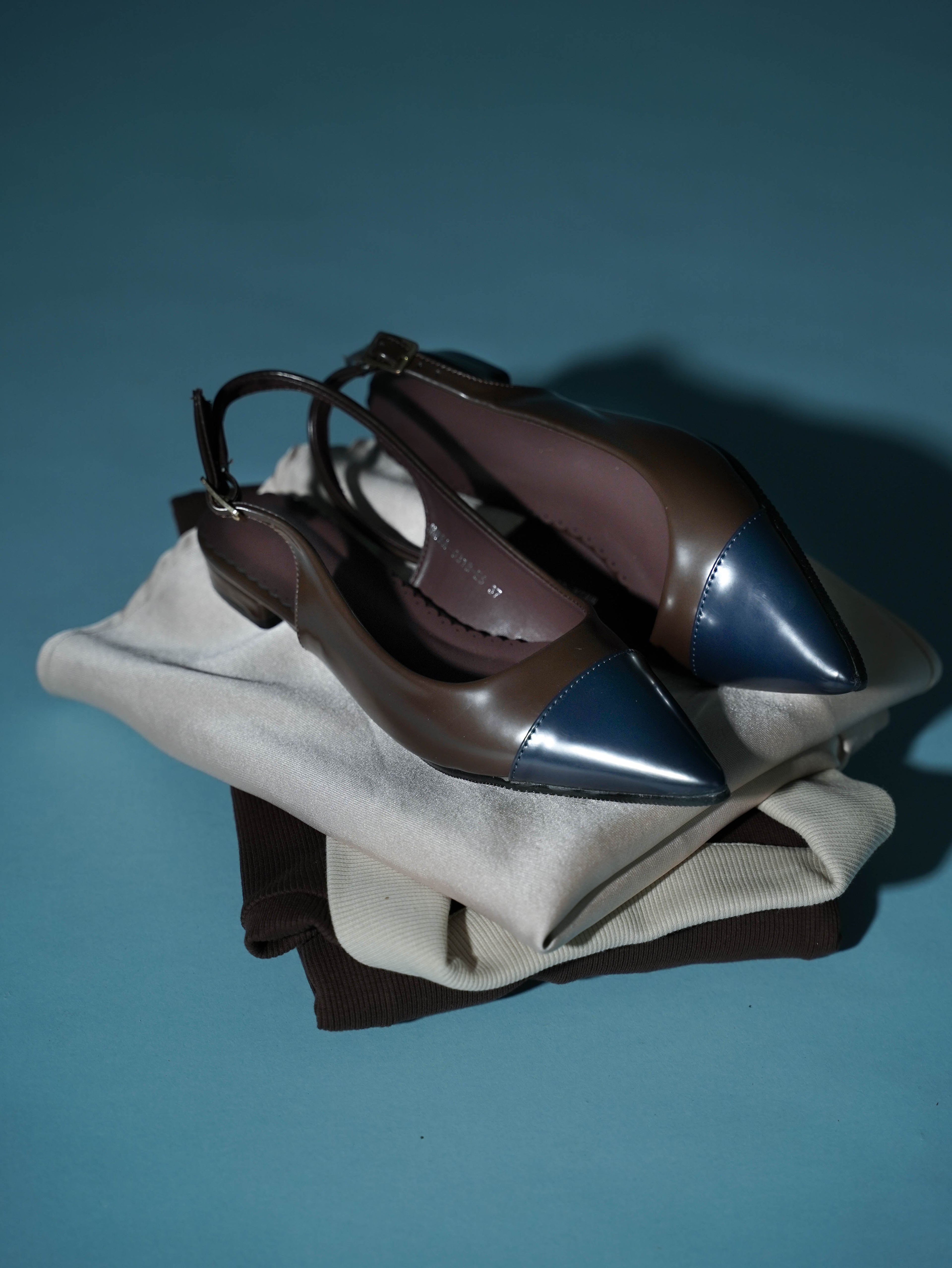 Emilia Two tone Flats & Ballerina (Espresso)
