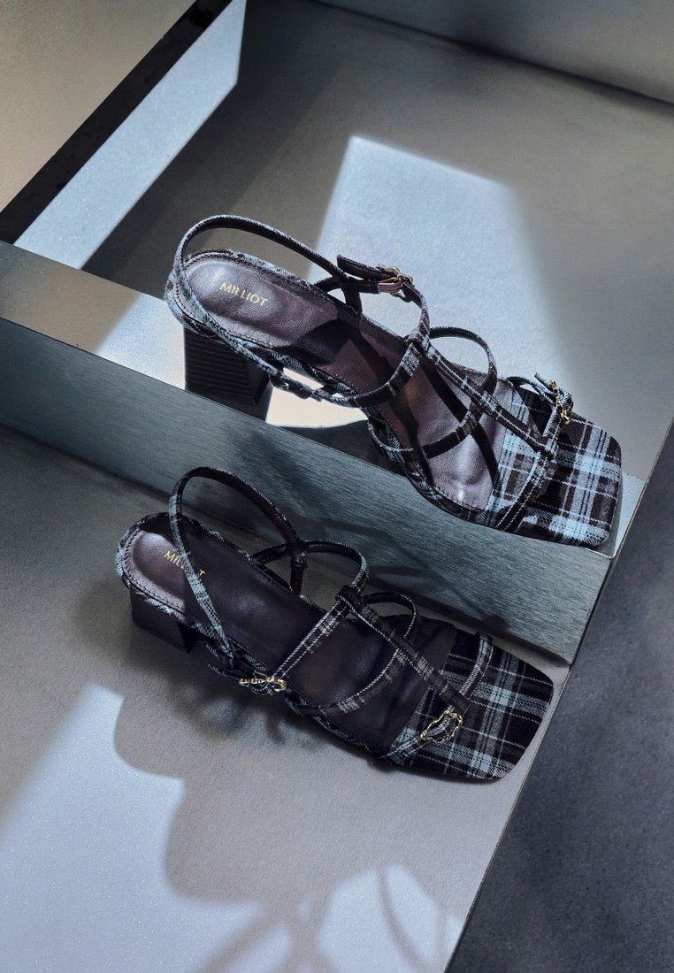 Alana Strappy Block Heels (Espresso)