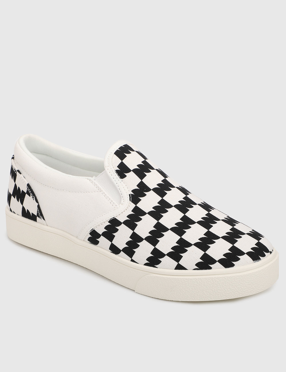 CheckerM Rounded Toe Sneakers Men (Black)