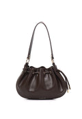 Harriet Petite Drawstring Bucket Bag (Coffee)