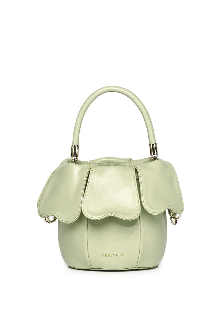Hana Blossom Bucket Bag (Light Green)