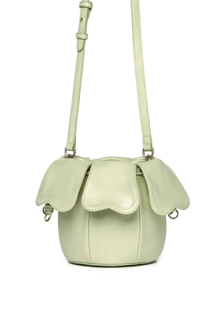Hana Blossom Bucket Bag (Light Green)