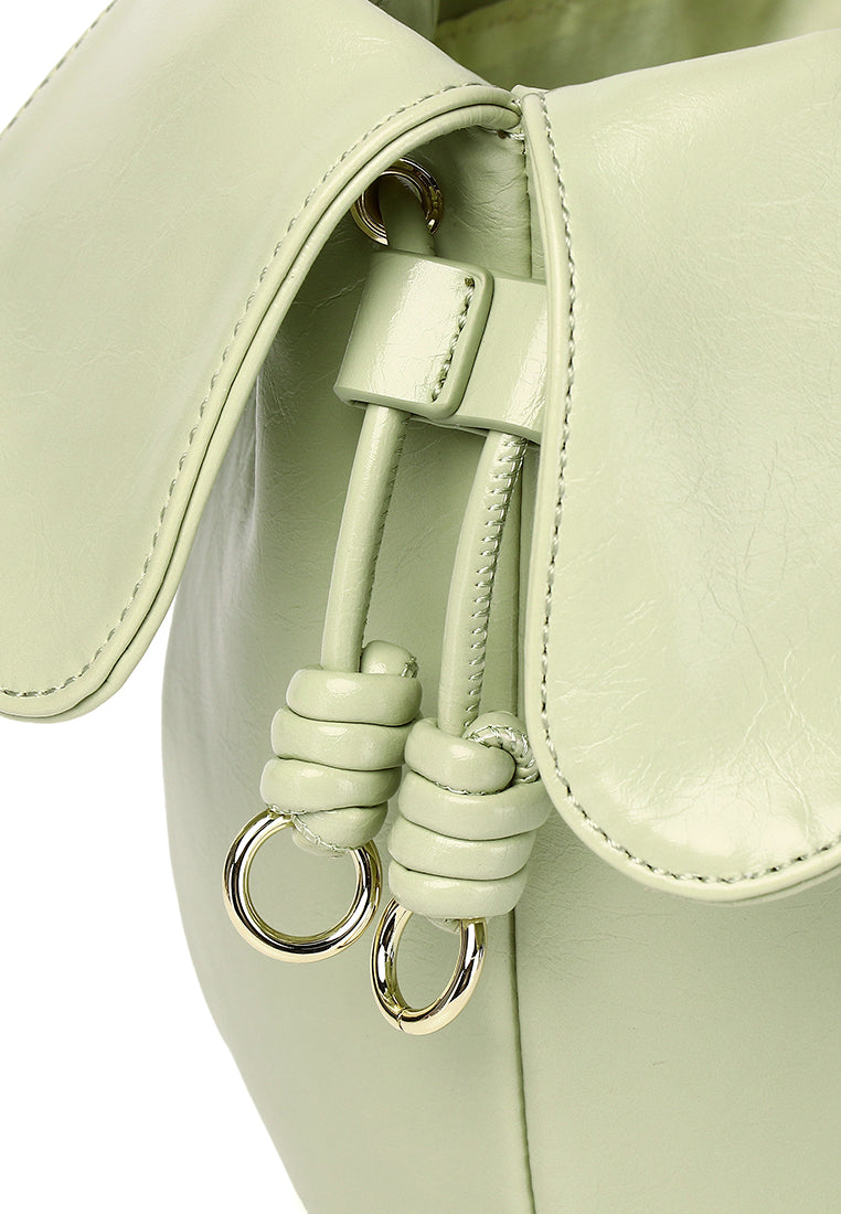 Hana Blossom Bucket Bag (Light Green)