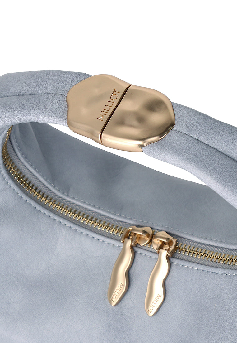 Amber Petite Hobo Bag (Light Blue)