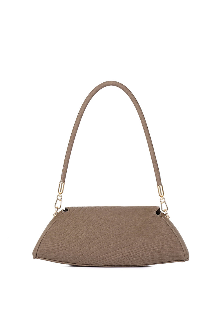 Hattie Flap Shoulder Bag (Taupe)