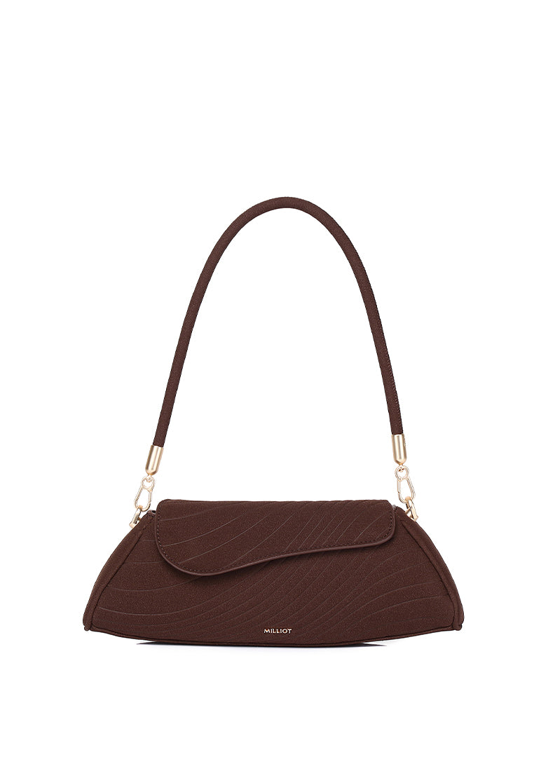 Hattie Flap Shoulder Bag (Espresso)
