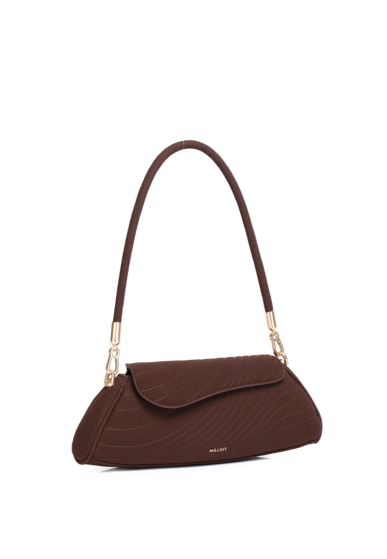 Hattie Flap Shoulder Bag (Espresso)