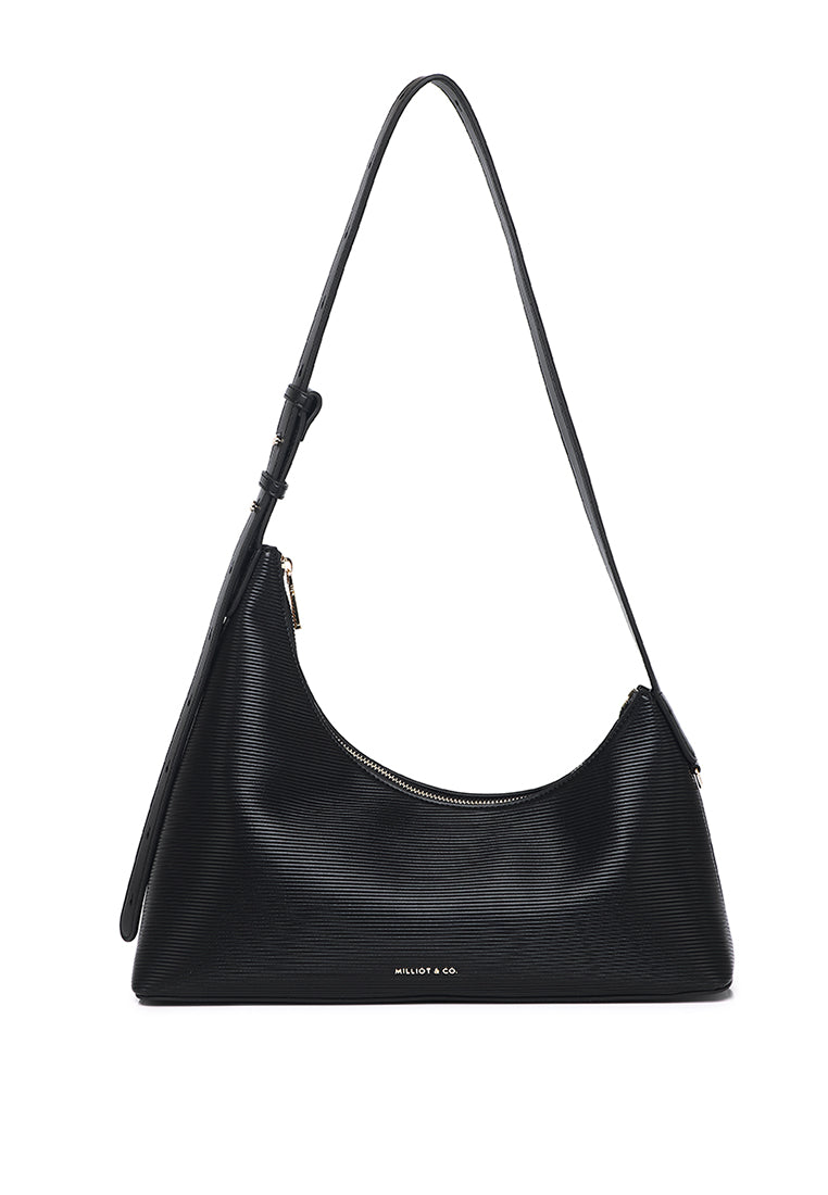 Heather Two-ways Shoulder Bag (Black)