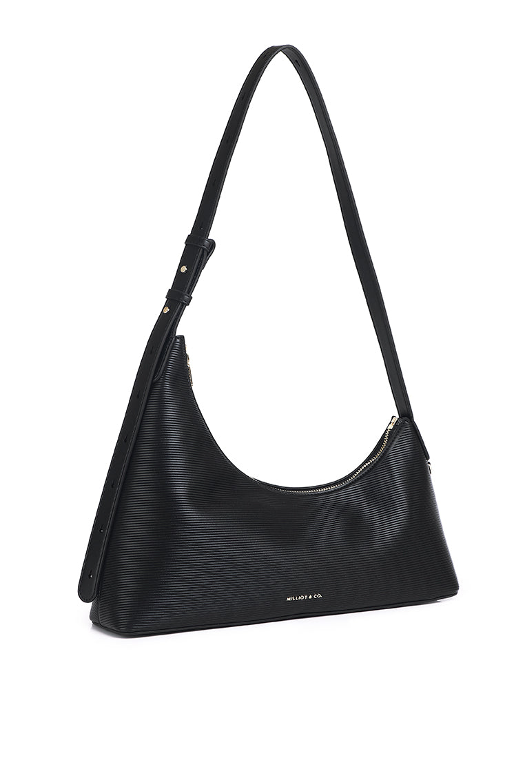Heather Two-ways Shoulder Bag (Black)