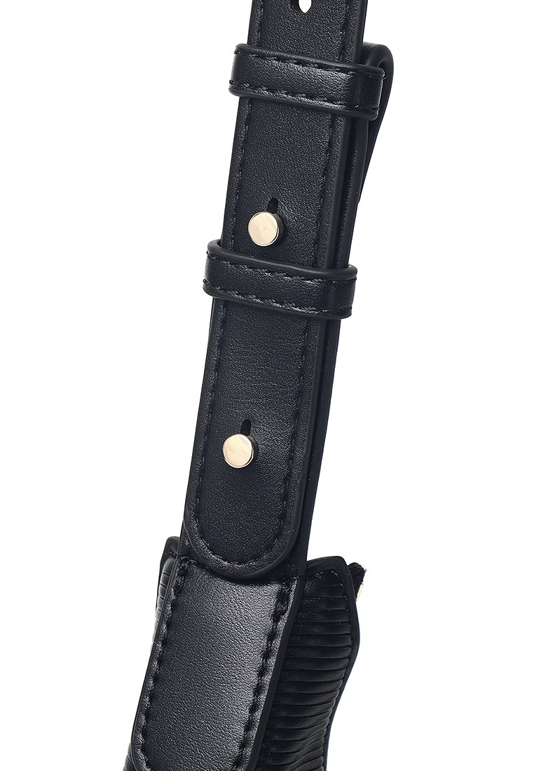 Heather Two-ways Shoulder Bag (Black)