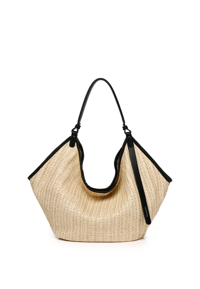 Eden Sculpted Hobo Bag (Caramel)
