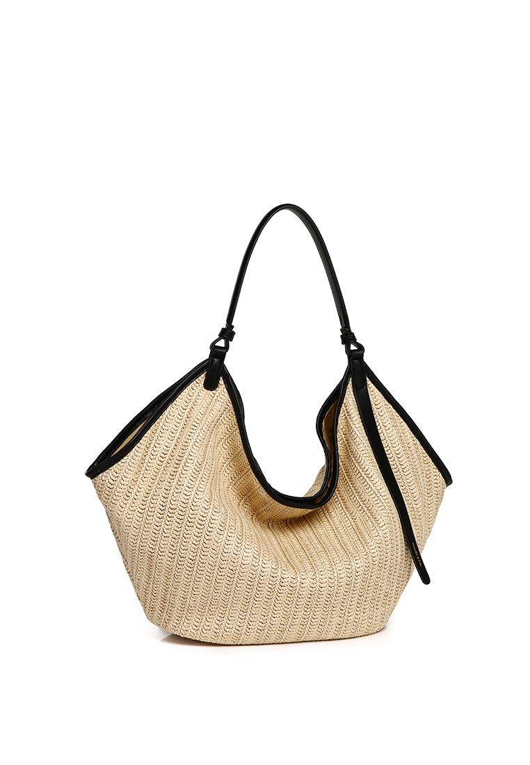 Eden Sculpted Hobo Bag (Caramel)
