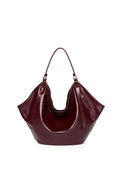Eden Sculpted Hobo Bag (Maroon)