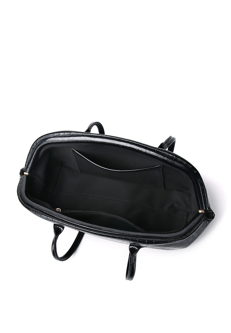 Colette Arc Bag (Charcoal)
