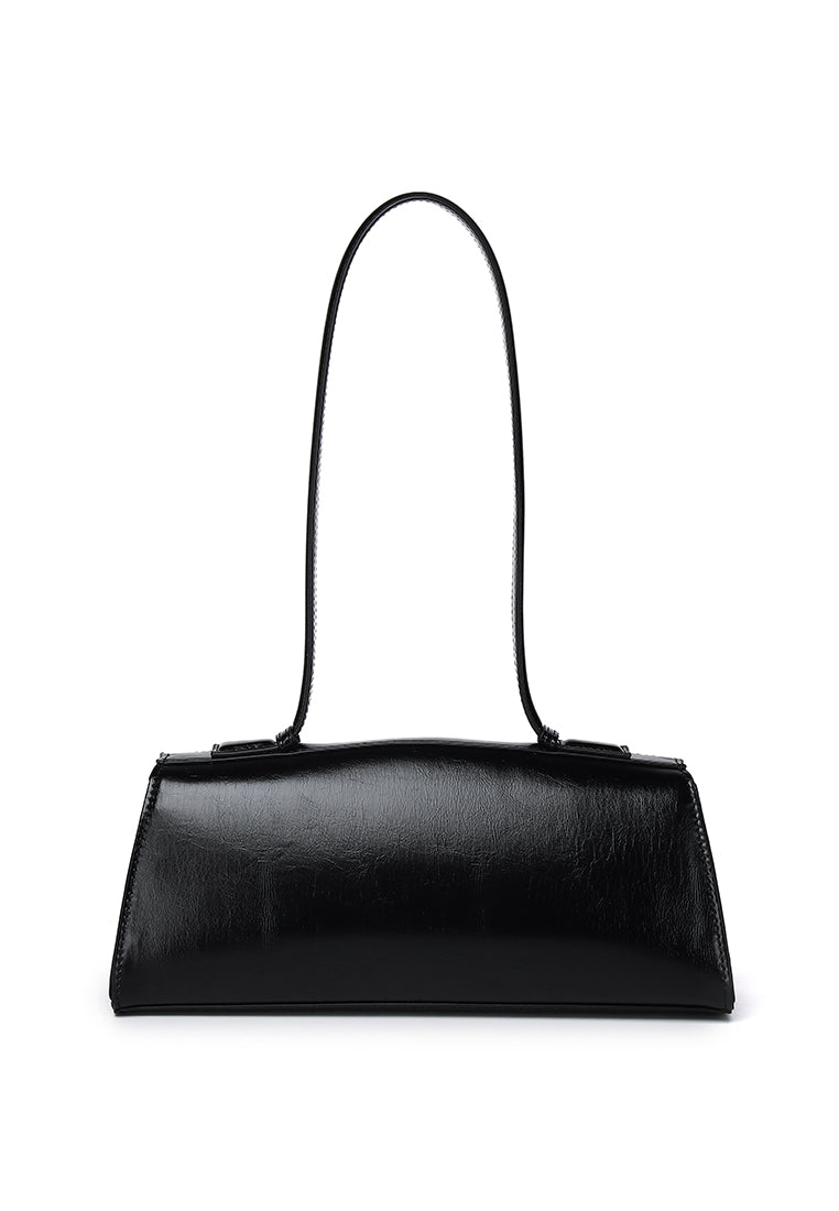 Lorey Flap Shoulder Bag (Black)
