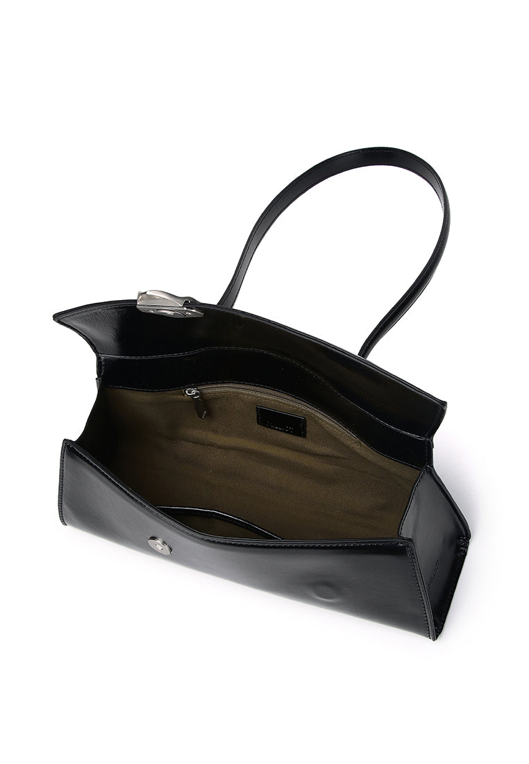 Lorey Flap Shoulder Bag (Black)