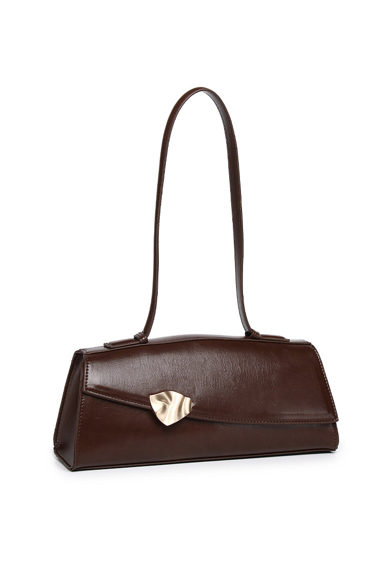 Lorey Flap Shoulder Bag (Coffee)