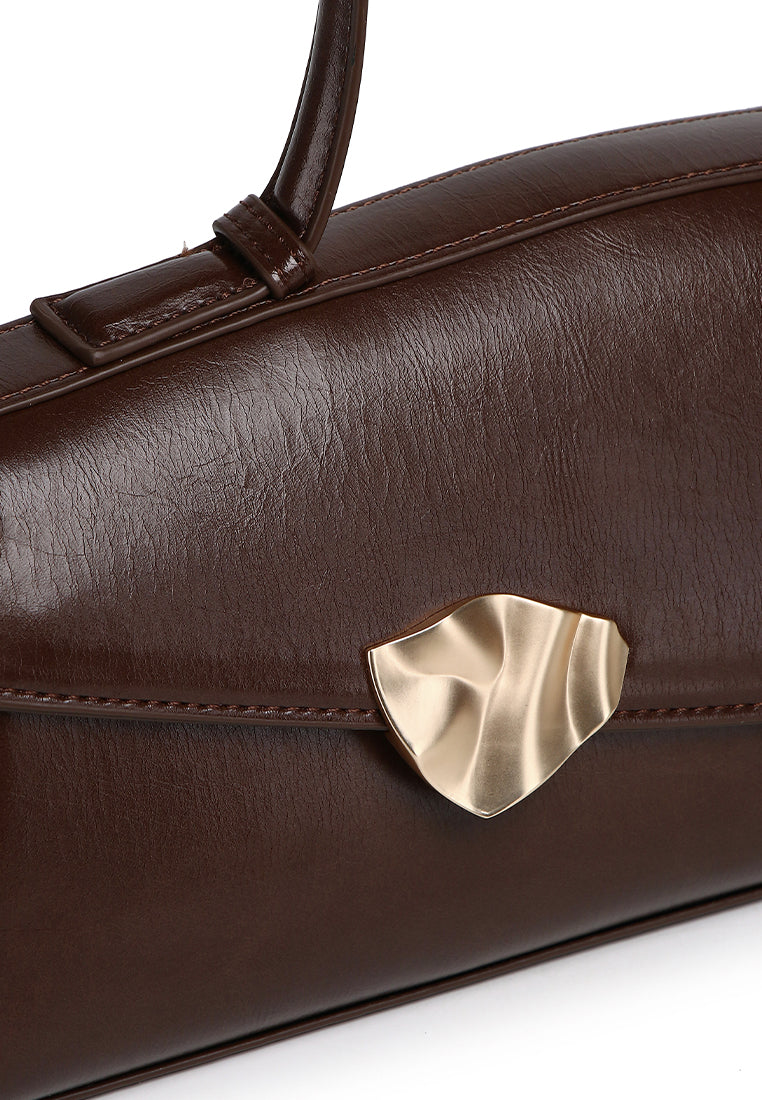 Lorey Flap Shoulder Bag (Coffee)
