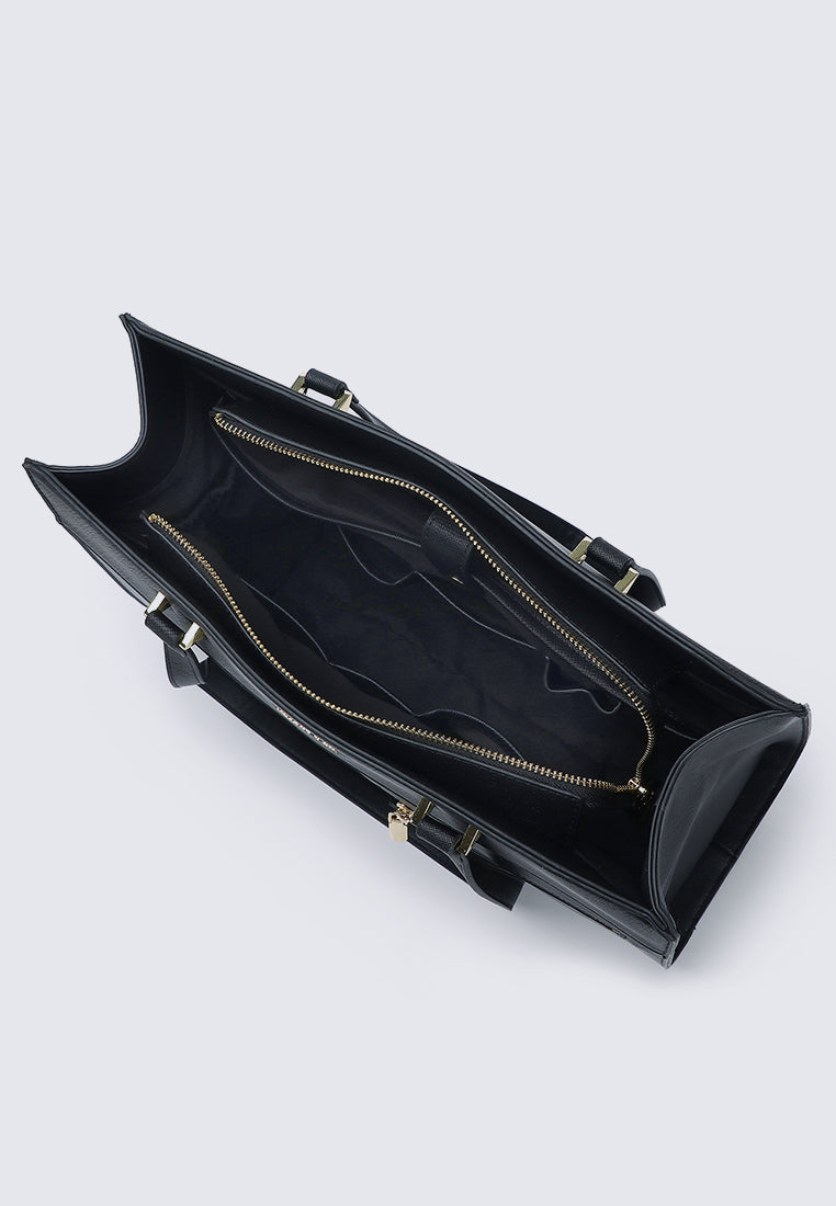 Cody Multi-compartment Tote Bag (Black)