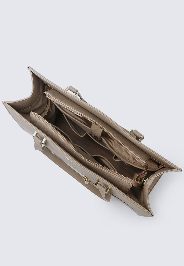 Cody Multi-compartment Tote Bag (Khaki)