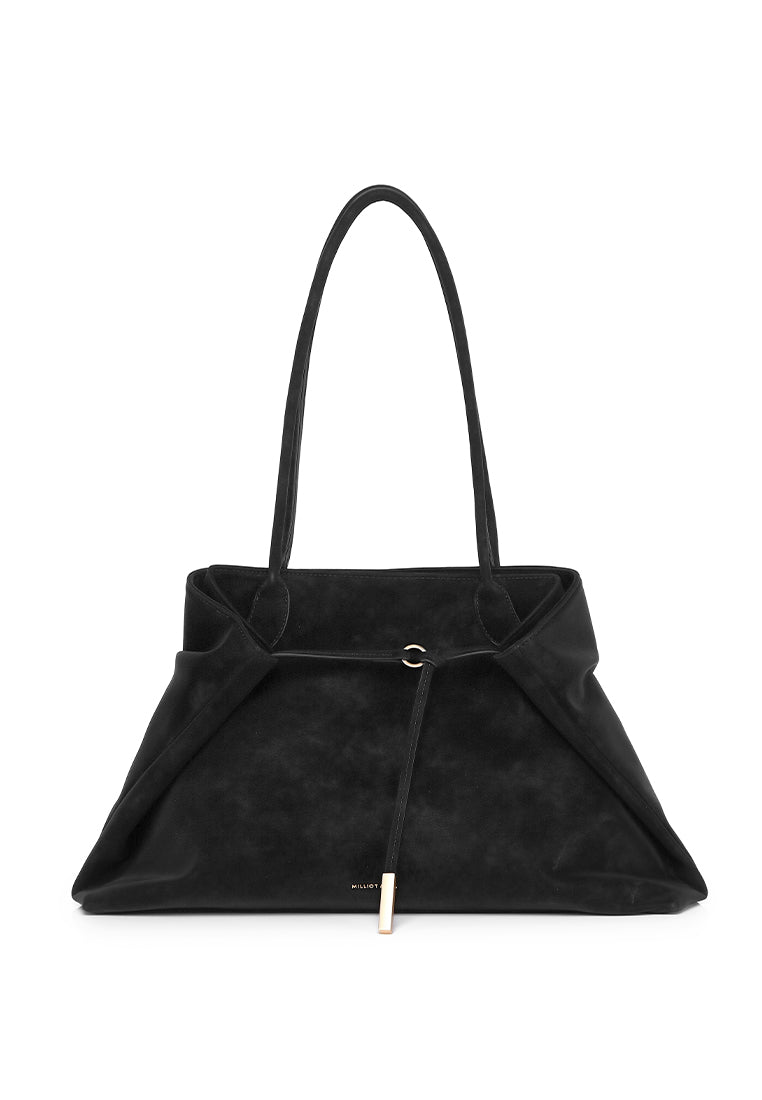 Rhea Linear Tote Bag (Black)