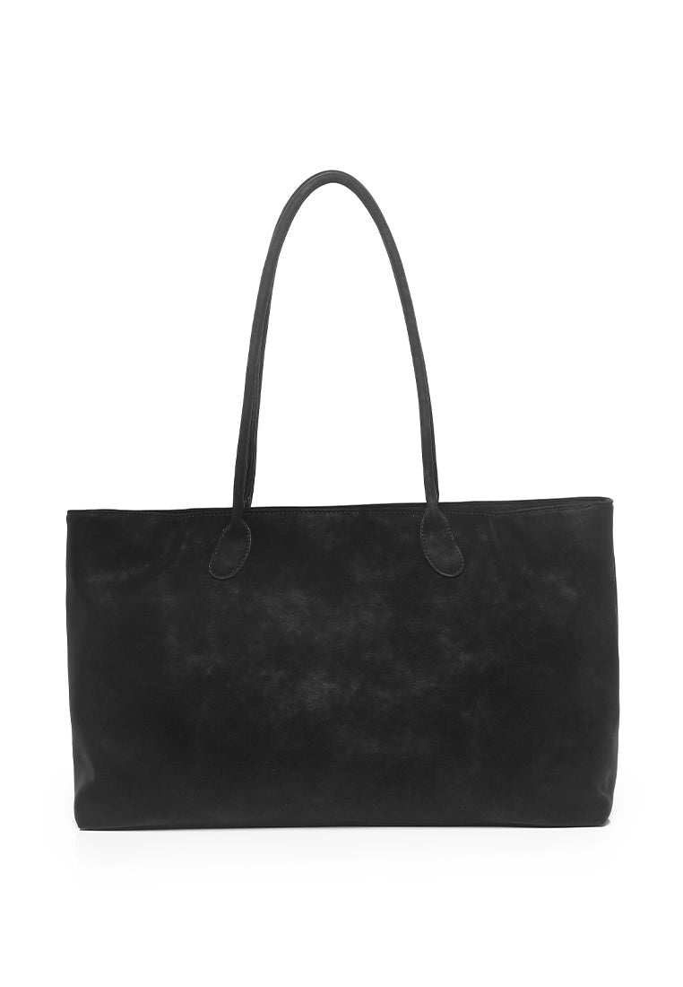 Rhea Linear Tote Bag (Black)