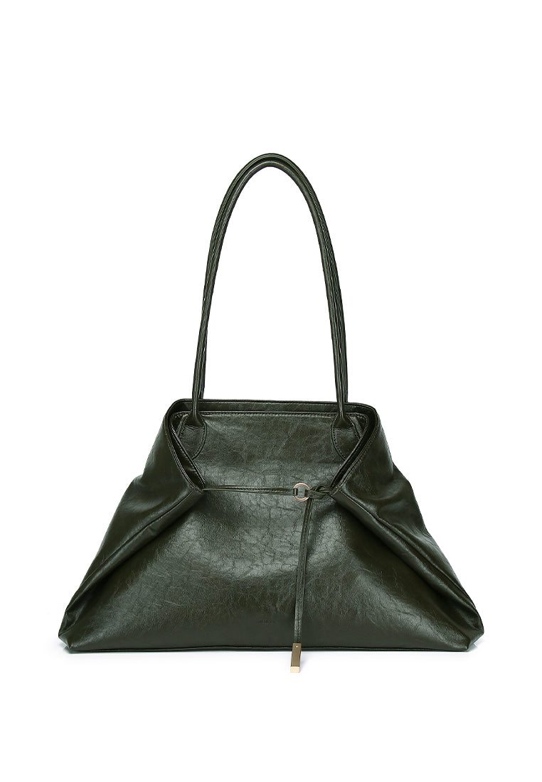 Rhea Linear Tote Bag (Dark Green)