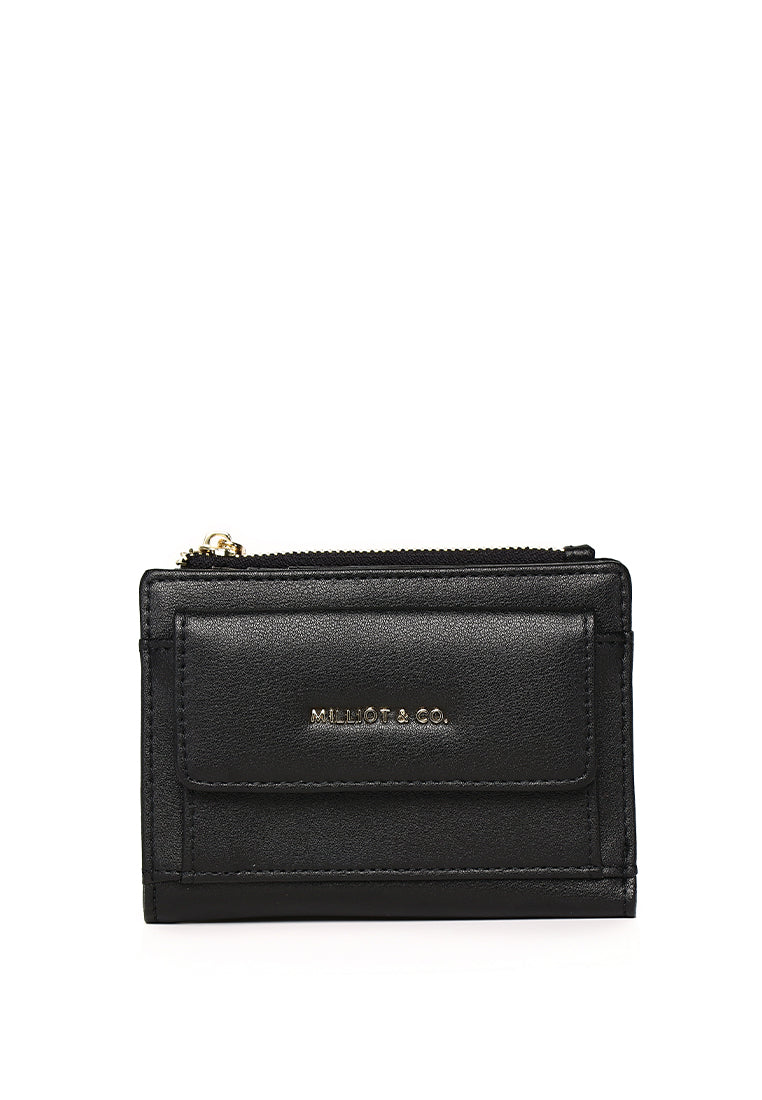 Candy Pop Top Zip Mini Wallet (Black)