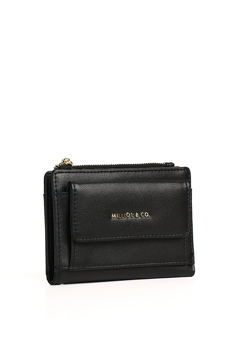 Candy Pop Top Zip Mini Wallet (Black)