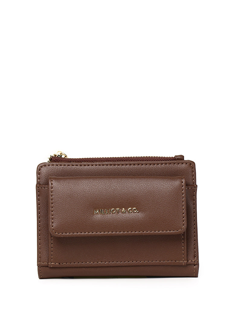 Candy Pop Top Zip Mini Wallet Wallet (Coffee)