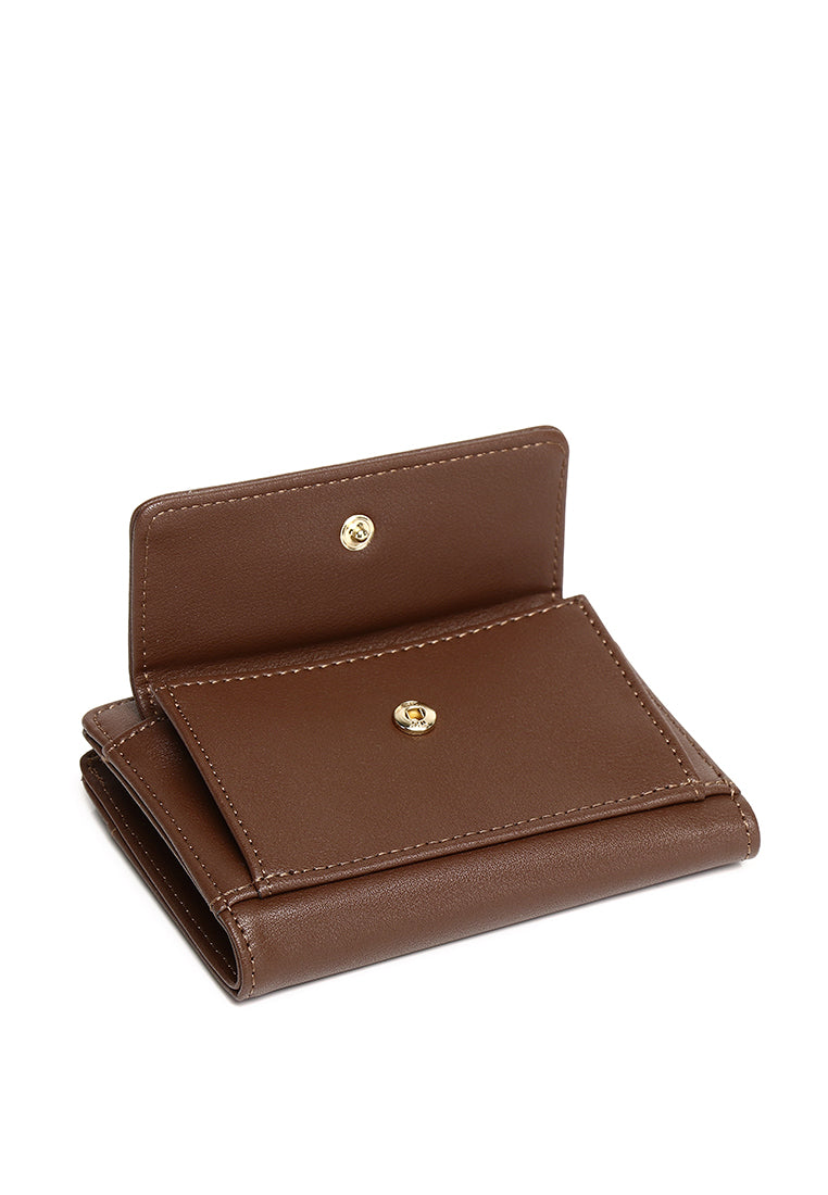 Candy Pop Top Zip Mini Wallet Wallet (Coffee)