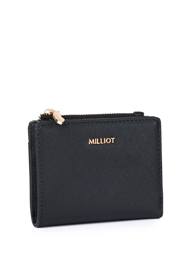 Chic Me Top Zip Mini Wallet (Black)