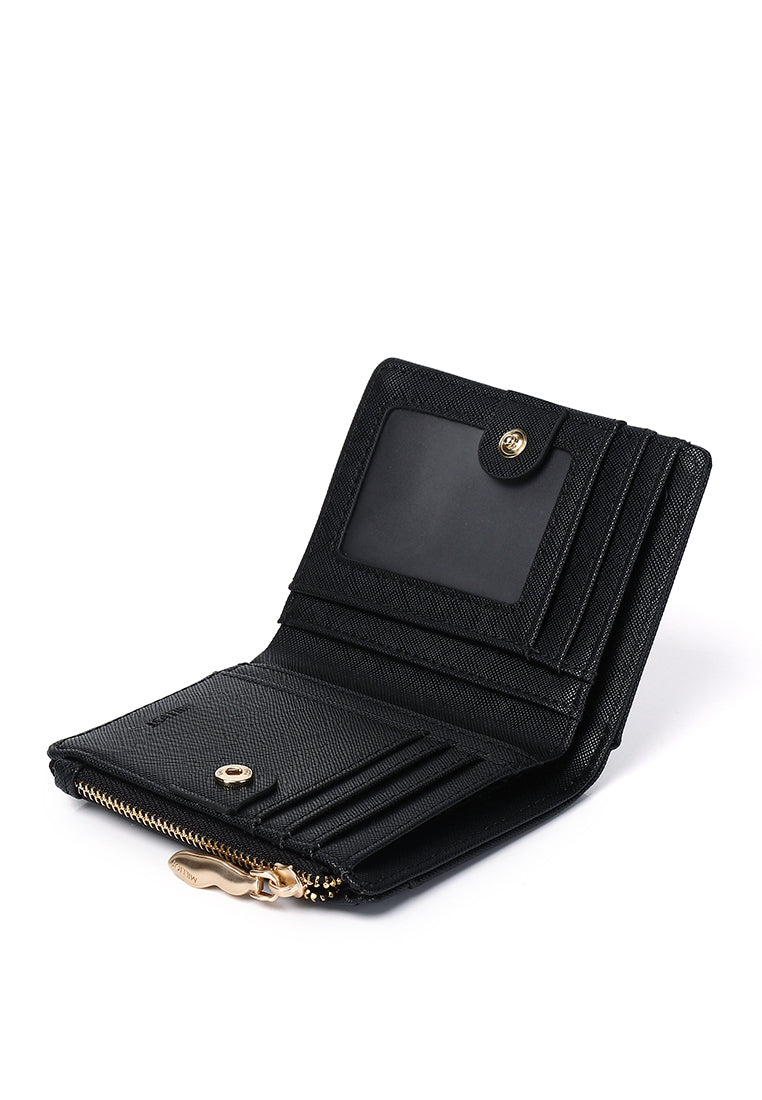 Chic Me Top Zip Mini Wallet (Black)
