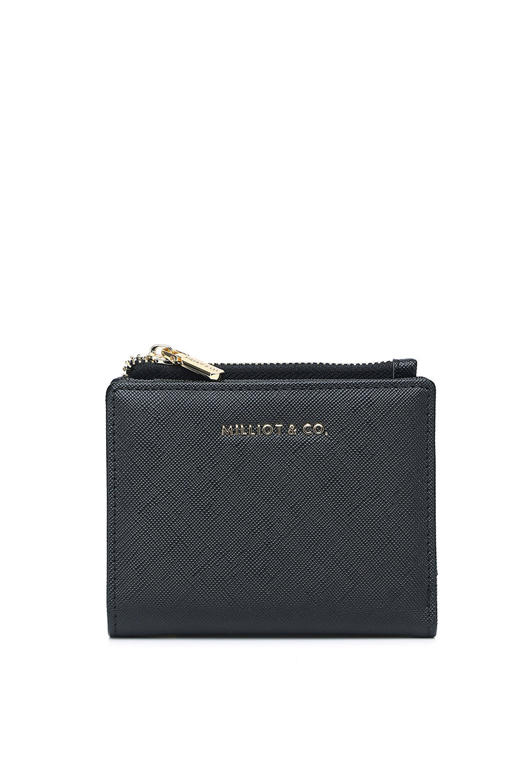 Chic Me Top Zip Mini Wallet (Black)