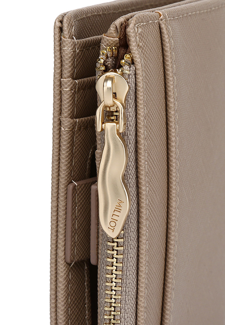 Chic Me Top Zip Mini Wallet (Khaki)