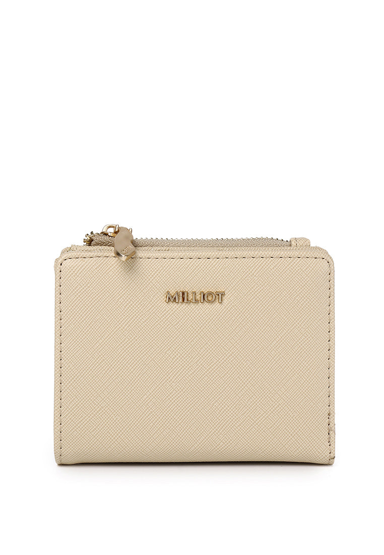 Chic Me Top Zip Mini Wallet (Beige)