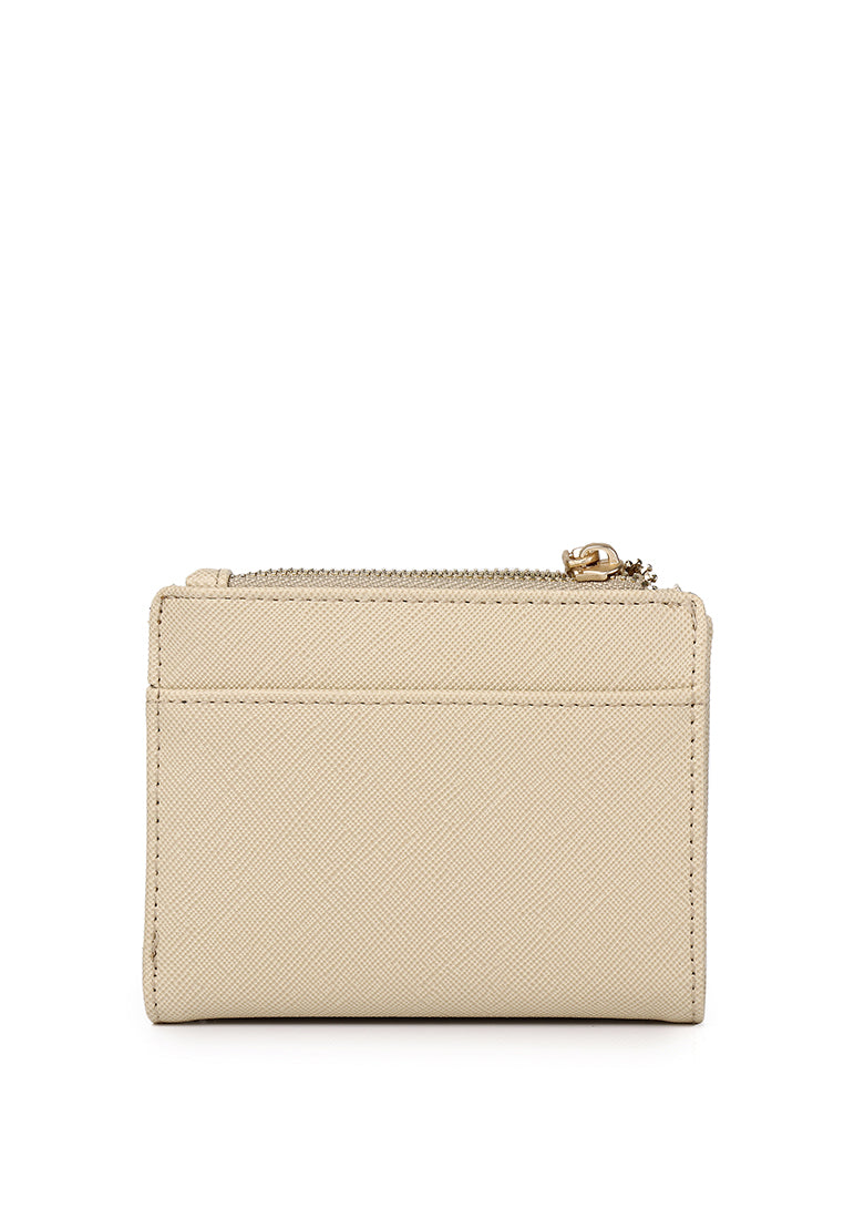 Chic Me Top Zip Mini Wallet (Beige)