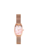 Amanda Stainless Steel Mesh Strap Watch  (Rose Gold)