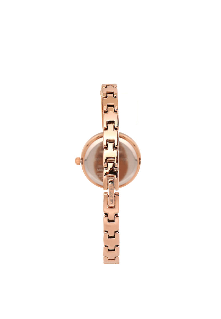 Yuna Rhinestone Analog Watch (Rose Gold)