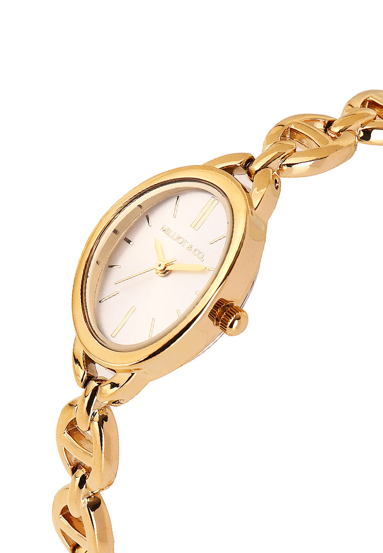 Ruby Classic Bracelet Analog  Watch (Gold)