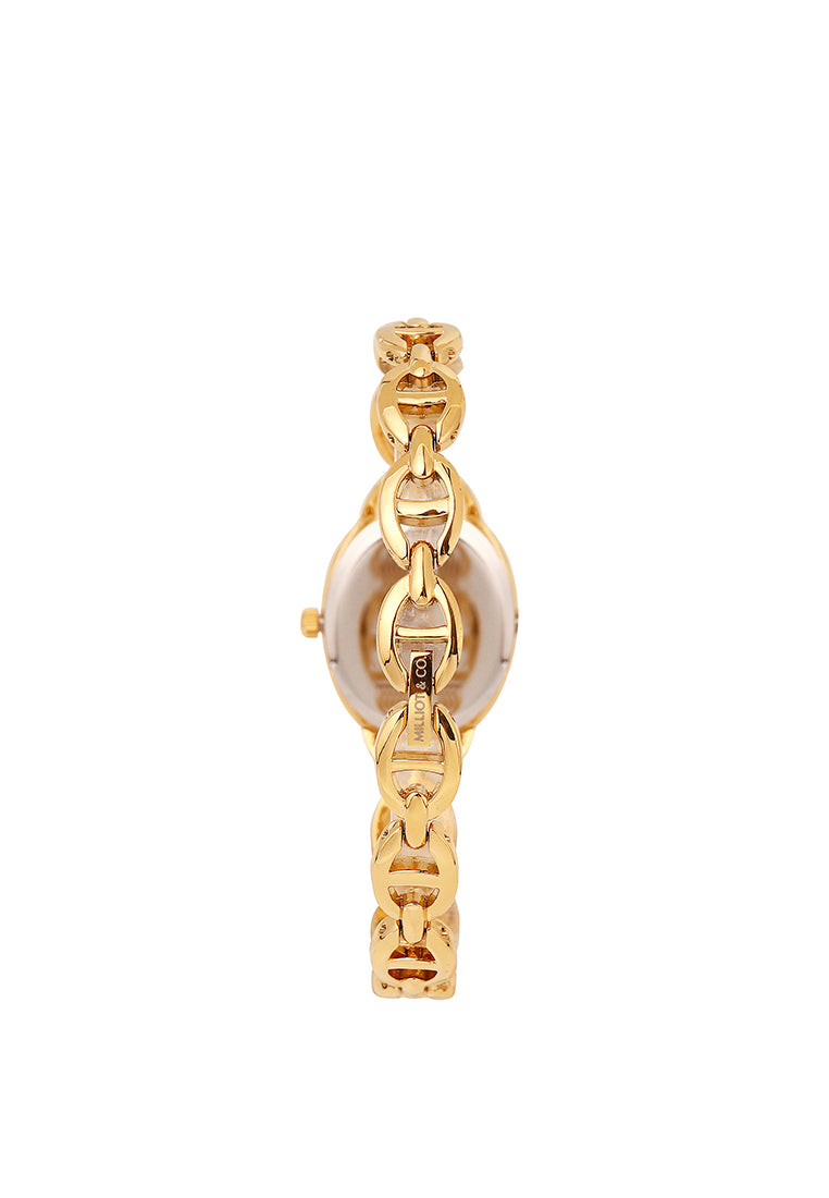 Ruby Classic Bracelet Analog  Watch (Gold)