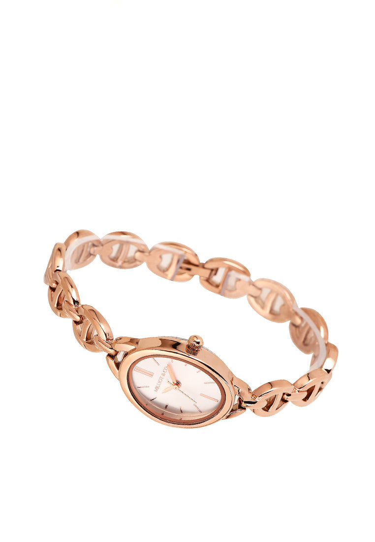 Ruby Classic Bracelet Analog  Watch (Rose Gold)