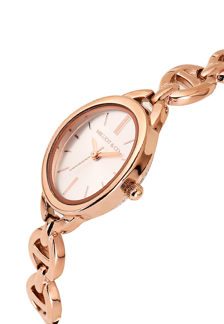 Ruby Classic Bracelet Analog  Watch (Rose Gold)
