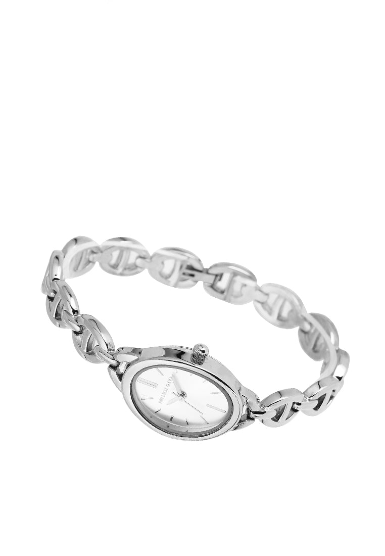 Ruby Classic Bracelet Analog  Watch (Silver)