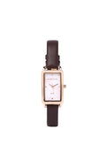 Raven Leather Analogue Watch (Coffee)