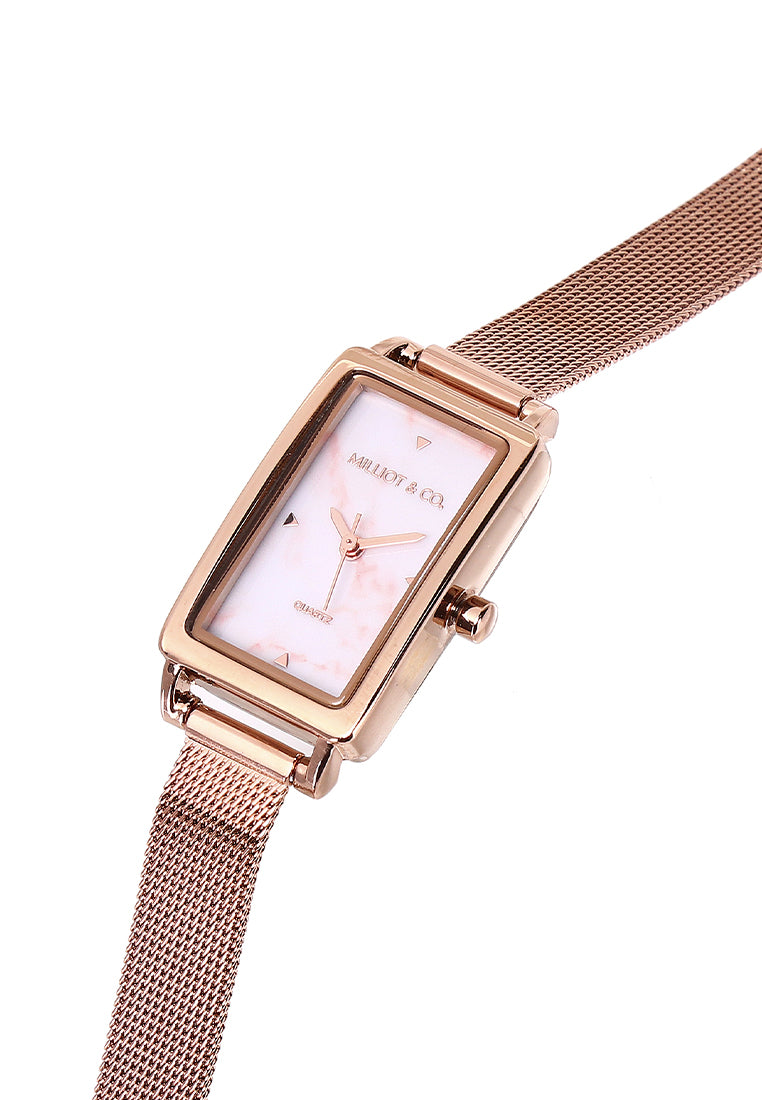 Raven Stainless Steel Analogue Watch (Rose Gold)